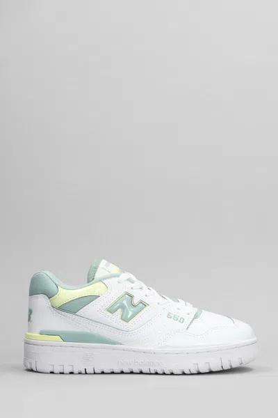 New Balance 550 Sneakers In White Leather