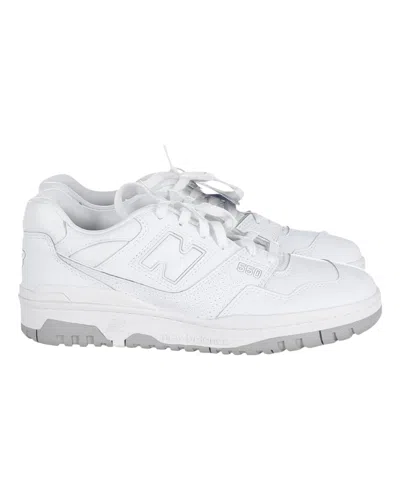 New Balance 550 Perforated Leather Sneakers In White