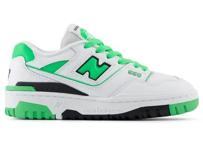 Pre-owned New Balance 550 Sneakers In White/green Apple
