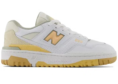 Pre-owned New Balance 550 Sneakers In White/peach Blossom