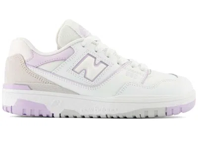 Pre-owned New Balance 550 Sneakers In White/thistle