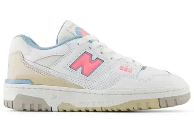 Pre-owned New Balance 550 Sneakers In White/ultra Pink