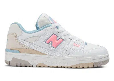 Pre-owned New Balance 550 Sneakers In White/ultra Pink In Multi