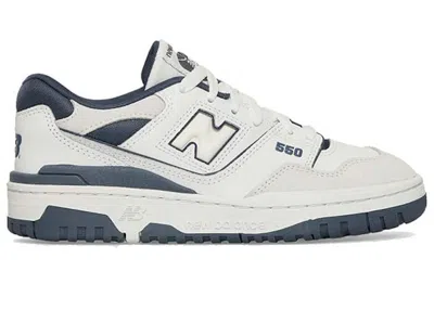 Pre-owned New Balance 550 Sneakers In White/vintage Indigo In Multi