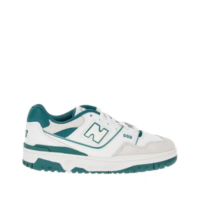 New Balance Kids' 550 Leather Sneakers In Green
