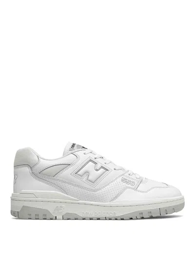 New Balance 550 Perforated Leather Sneakers In White