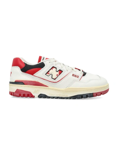 New Balance 550 Sneakers In White Red