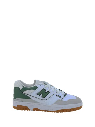 New Balance 550 Sneakers In White/green
