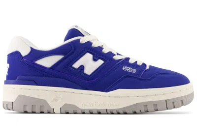 Pre-owned New Balance 550 Suede Sneakers In Team Royal/white