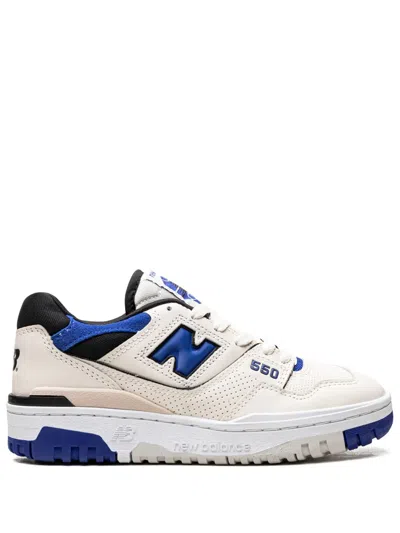 New Balance '550' White And Blue Low Top Sneakers