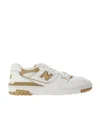 New Balance 550 Logo Patch Sneakers In White