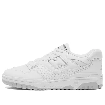 New Balance 550 Perforated Leather Sneakers In White