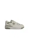 New Balance '550' White Leather Sneakers In Animal Print