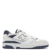 New Balance Two-tones Leather And Fabric 550 Sneakers In White