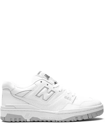 New Balance 550 Perforated Leather Sneakers In White