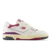 New Balance Man Sneakers Purple Size 9 Leather In White/red/beige