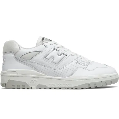 New Balance 550 Perforated Leather Sneakers In White