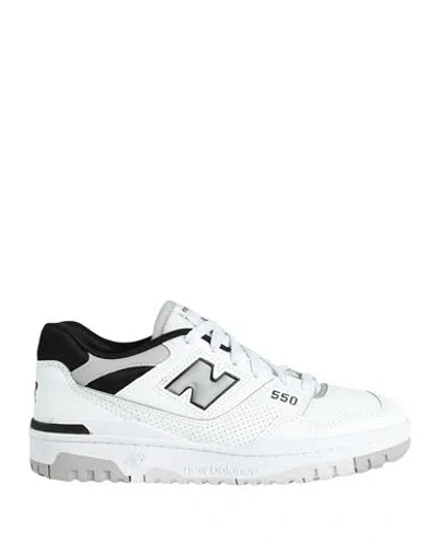 New Balance 550 Woman Sneakers White Size 7.5 Soft Leather, Textile Fibers