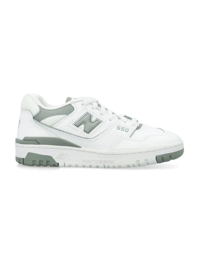 New Balance 550 Womans Sneakers In White Green