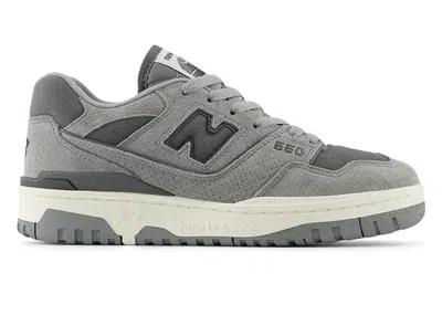 Pre-owned New Balance 550 (women's) Sneakers In Castlerock/slate Grey/sea Salt In Gray