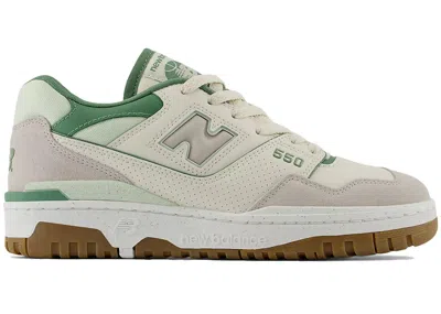 Pre-owned New Balance 550 (women's) Sneakers In Linen/natural Mint/mallard Green