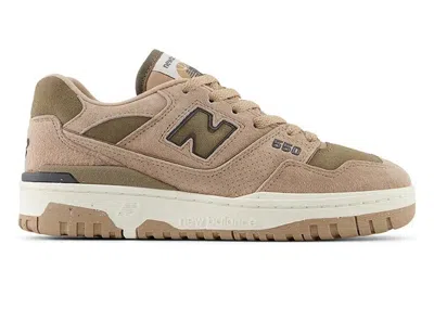 Pre-owned New Balance 550 (women's) Sneakers In Mushroom/flat Taupe/sea Salt