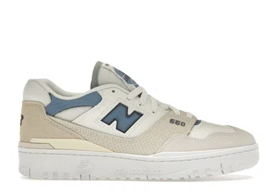 Pre-owned New Balance 550 (women's) Sneakers In Sea Salt/blue