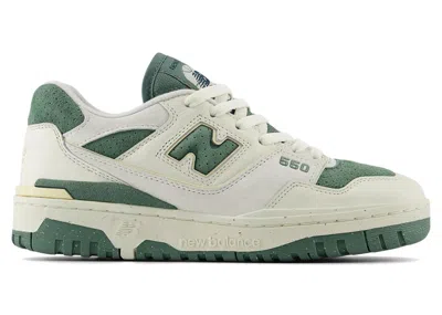 Pre-owned New Balance 550 (women's) Sneakers In Sea Salt/dark Juniper In Multi