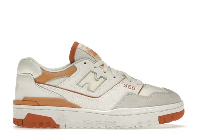 Pre-owned New Balance 550 (women's) Sneakers In White/au Lait/brown In Multi