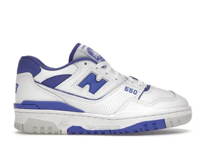Pre-owned New Balance 550 (women's) Sneakers In White/aura Purple In Multi