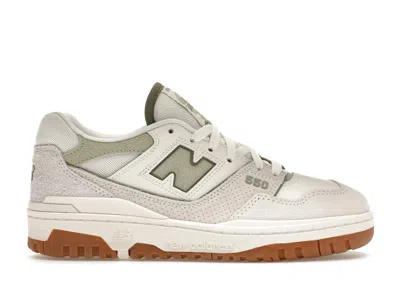 Pre-owned New Balance 550 (women's) Sneakers In White/olive/gum