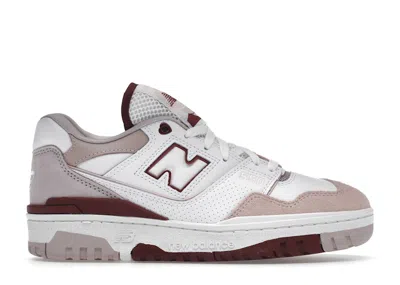 Pre-owned New Balance 550 (women's) Sneakers In White/space Punk/scarelet Red