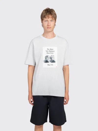 New Balance 574 Ad T-shirt In Gray