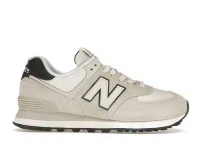 Pre-owned New Balance 574 Angora (women's) Sneakers In Beige/white