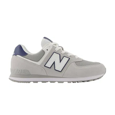 Pre-owned New Balance 574 Big Kid 'brighton Grey Navy' | Kid's Size 7 In Gray