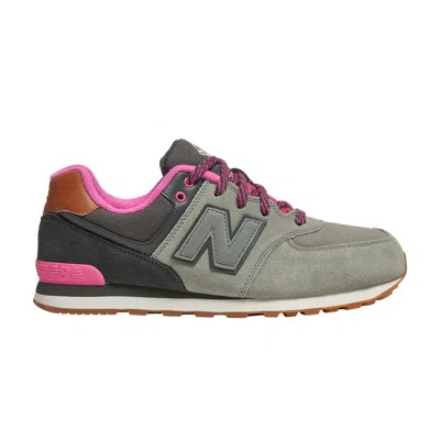 Pre-owned New Balance 574 Big Kid 'collegiate Pack - Light Grey Pink' | Kid's Size 3.5 In Gray