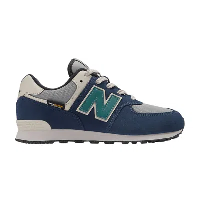 Pre-owned New Balance 574 Big Kid 'cordura Pack - Navy Slate Grey' | Blue | Kid's Size 5