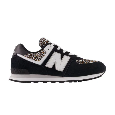 Pre-owned New Balance 574 Big Kid 'leopard' | Black | Kid's Size 7