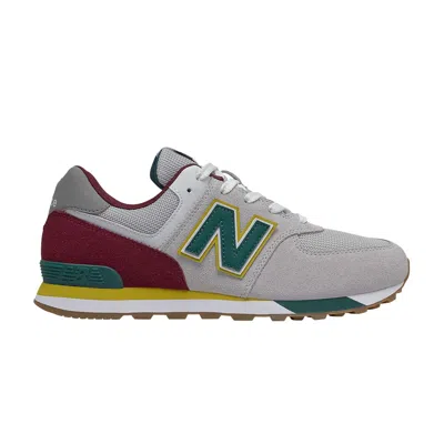 Pre-owned New Balance 574 Big Kid 'summer Fog Garnet' | Grey | Kid's Size 7 In Gray