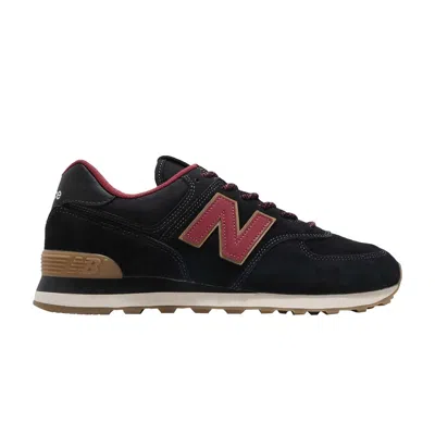 Pre-owned New Balance 574 'black Red'