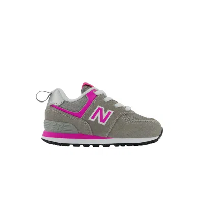 Pre-owned New Balance 574 Bungee Toddler Wide 'core Pack - Grey Pink' | Infant Size 2 In Gray