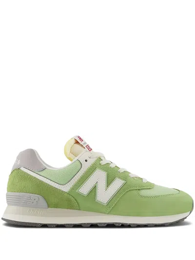 New Balance 574 "chive Sea Salt" Sneakers In Green