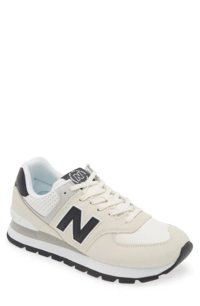 New Balance 574 Classic Sneaker In White/ Black