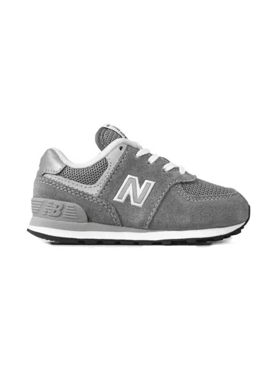 New Balance Kids' 574 "core Grey/white" Sneakers In Gray
