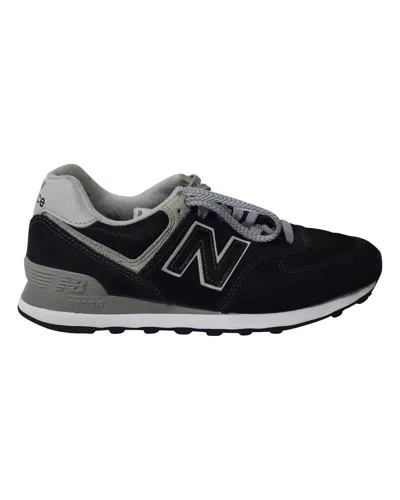 NEW BALANCE 574 CORE SNEAKERS IN BLACK SUEDE