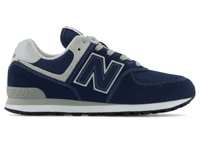 Pre-owned New Balance 574 Core Sneakers In Navy Blue/white