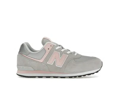 Pre-owned New Balance 574 Core Sneakers In Rain Cloud/pink Haze