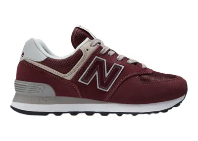 Pre-owned New Balance 574 Core (women's) Sneakers In Burgundy/white