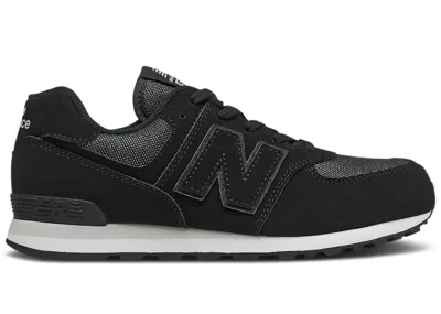 Pre-owned New Balance 574 Fashion Metallic Sneakers In Black/cloud Pink