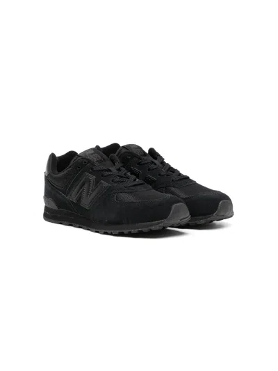 New Balance Kids' 574 Gs "triple Black"